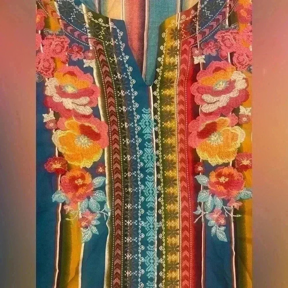 SAVANNA JANE STRIPE BELL SLEEVE in Western Size Small - Picture 11 of 12